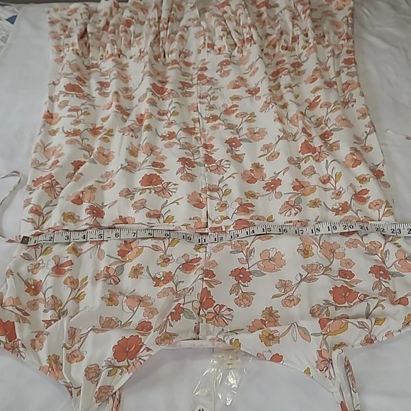 a.n.a Woman Peachy Floral Maxi Dress Sz 2XL Peach Floral Spaghetti Straps NWT - Picture 9 of 13